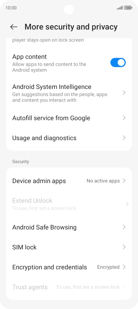 Press SIM lock. Press SIM lock.