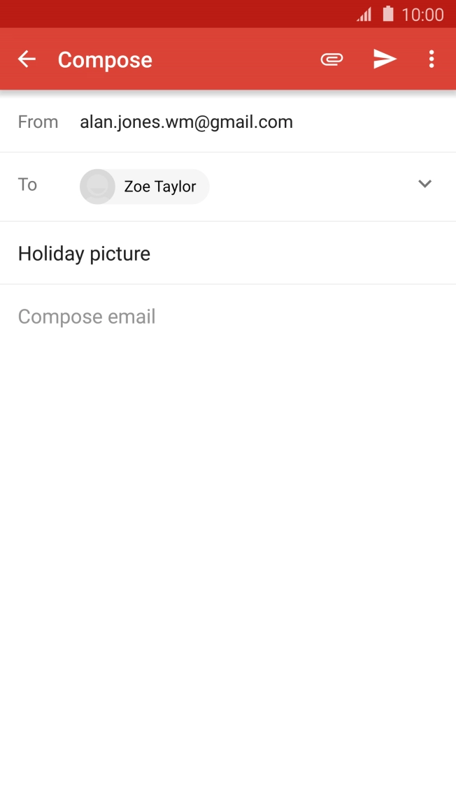 Press the text input field.
