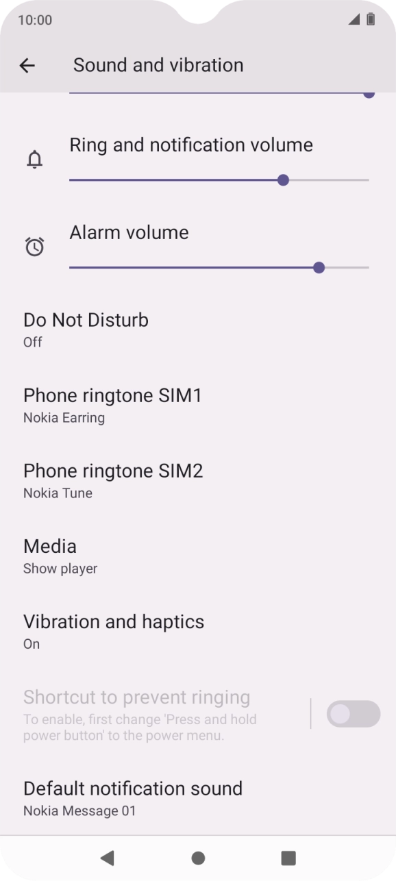 Press the Home key to return to the home screen.
