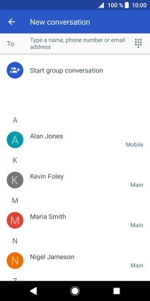 Press the field next to 