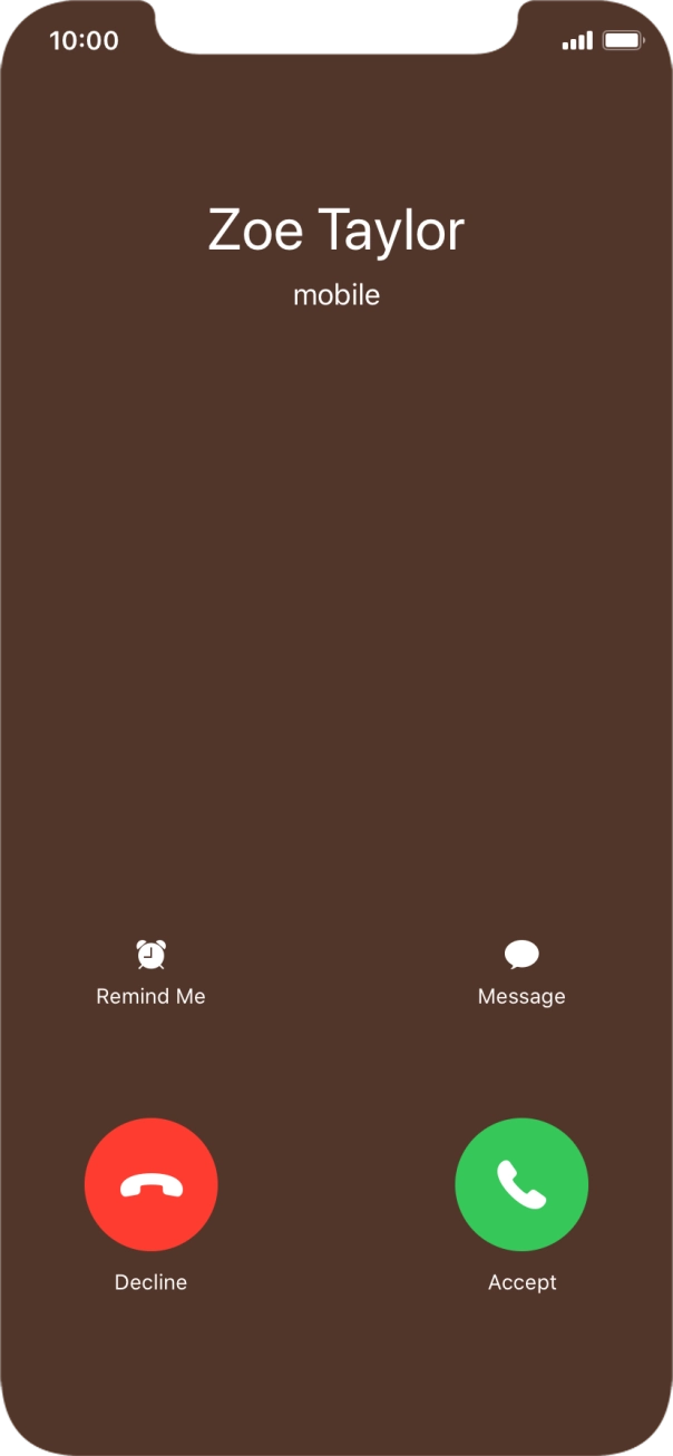 If the screen lock is turned off, press Accept.