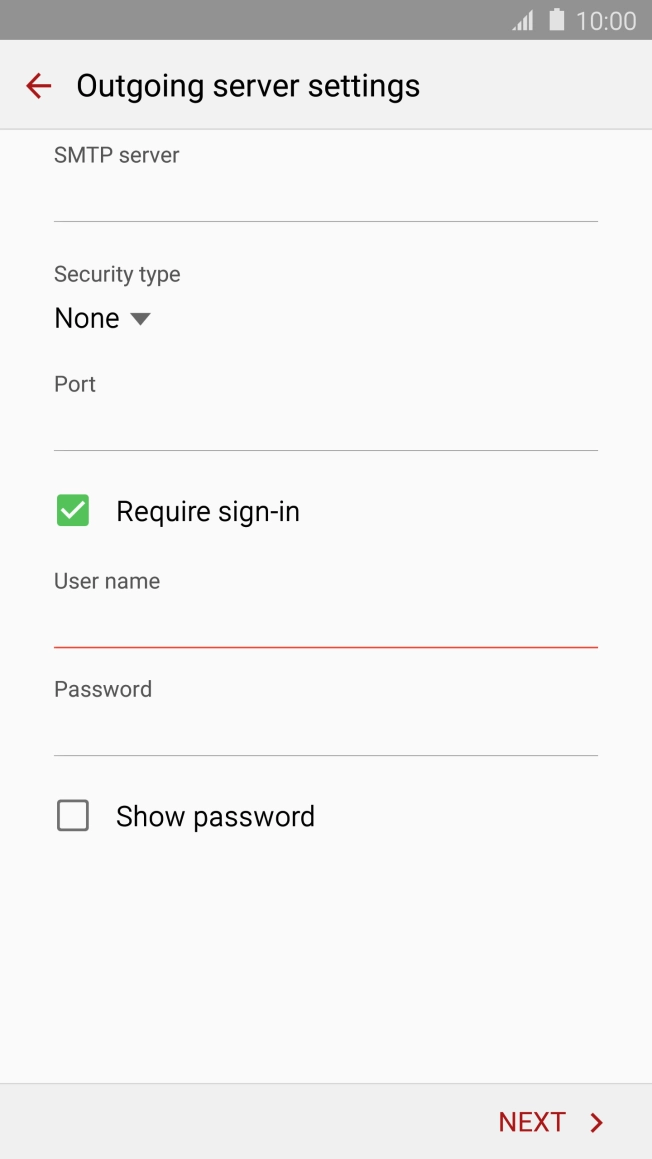Press the field below Press the field below