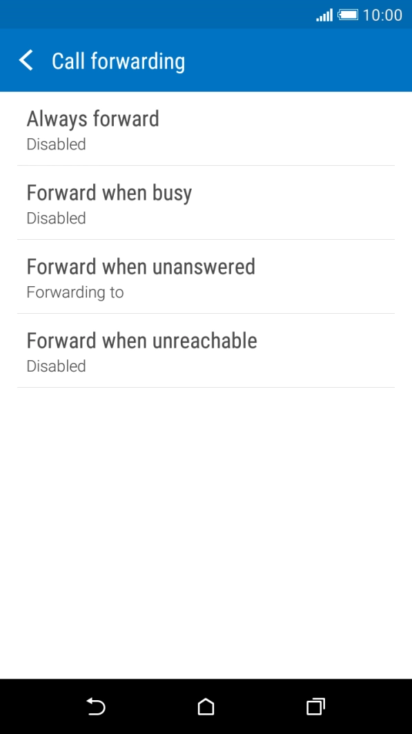 Press the Home key to return to the home screen.