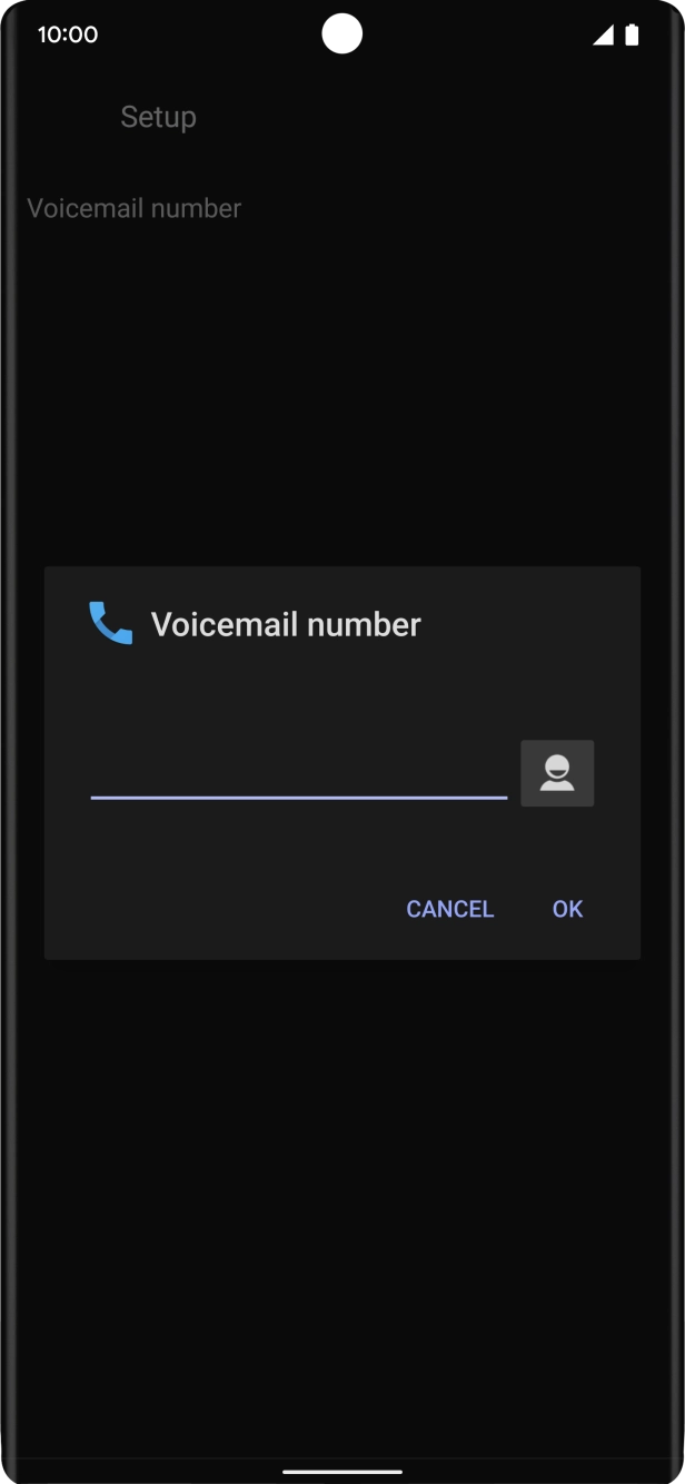 Key in +61101 and press OK.