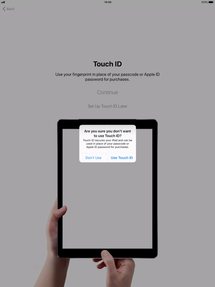 If you turn off the function, press Don't Use. If you turn off the function, press Don't Use.