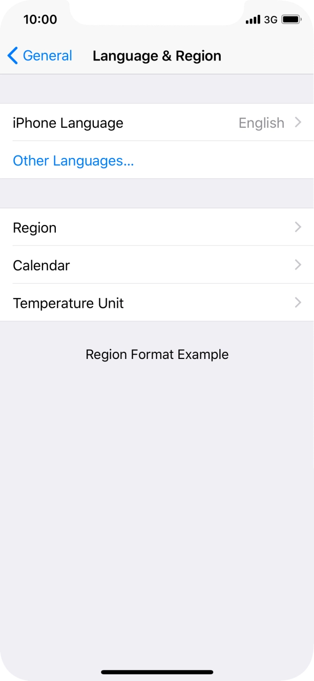 Press iPhone Language.