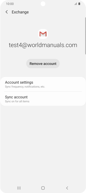 Press Account settings. Press Account settings.