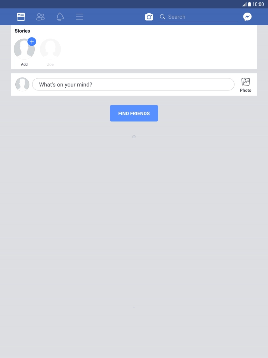 Press the text input field.