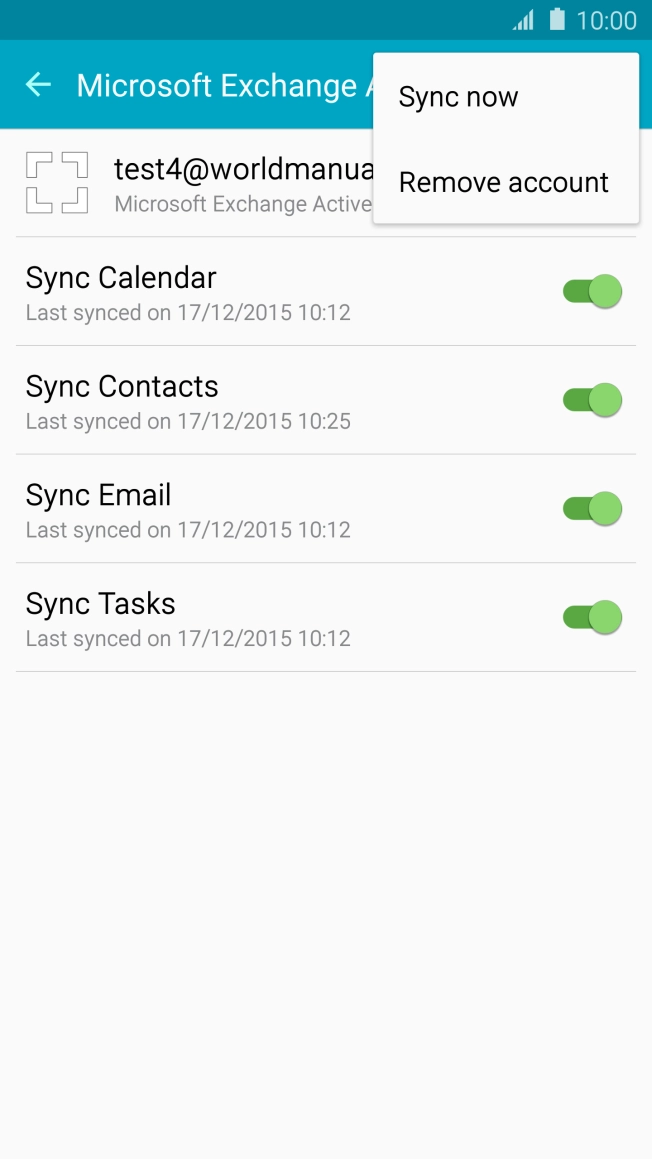 Press Remove account.