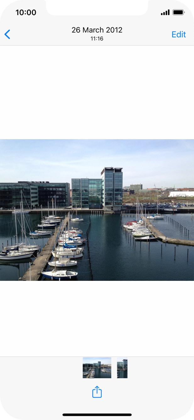 Press the share icon.