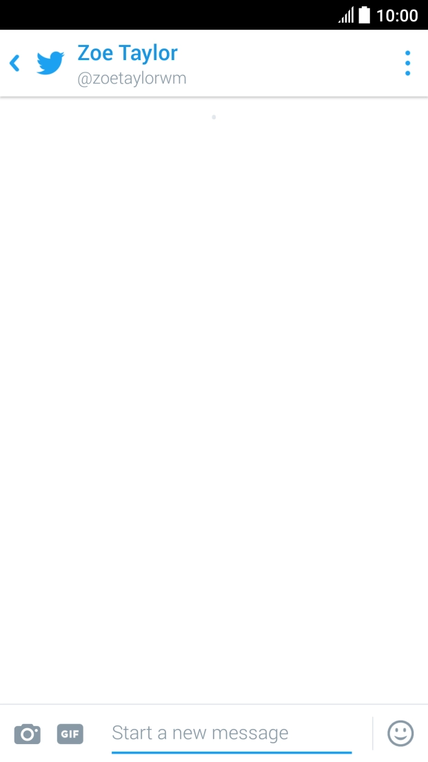Press the text input field.