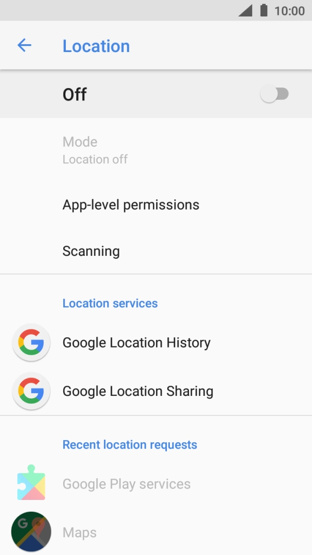 Press the indicator to turn the function on or off.