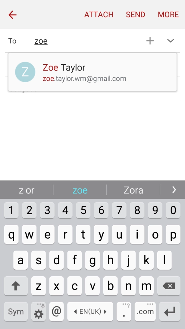 Press the required contact.