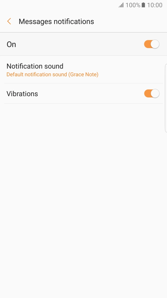 Press Notification sound.