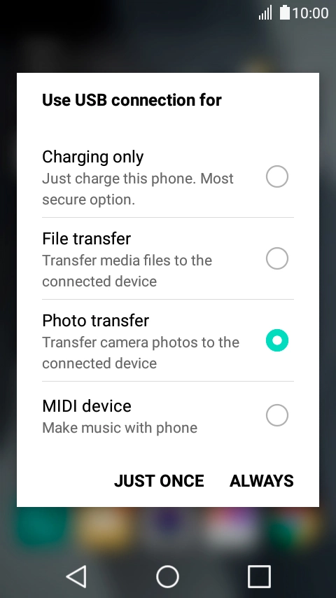 Press File transfer.