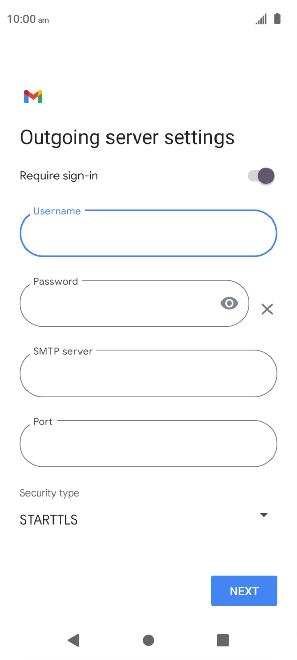Press the field below 