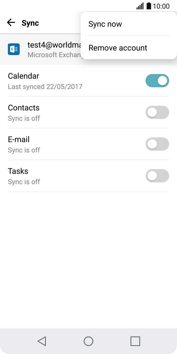 Press Remove account.