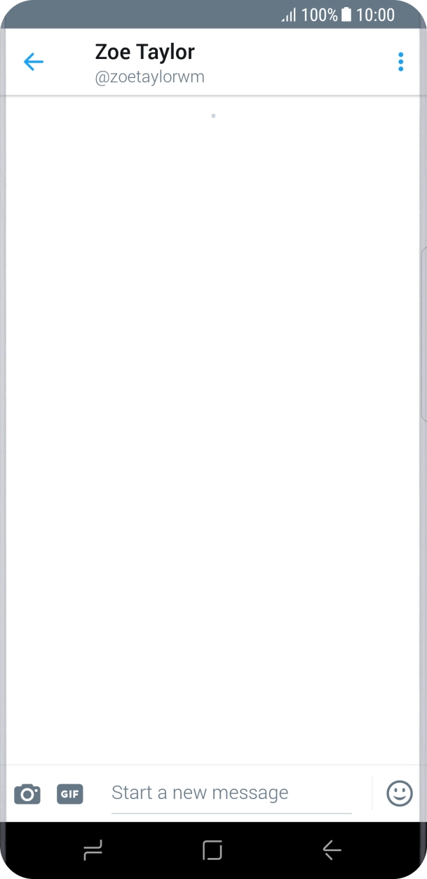 Press the text input field.