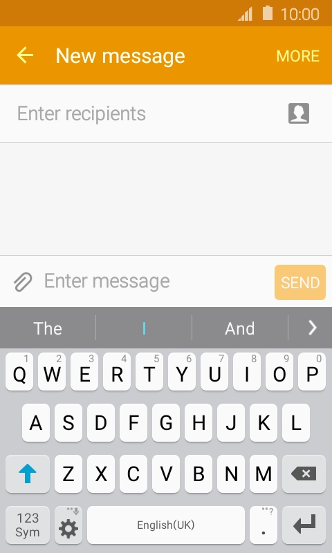 Open a new note, message or email to bring up the keypad and your phone is ready for text input.