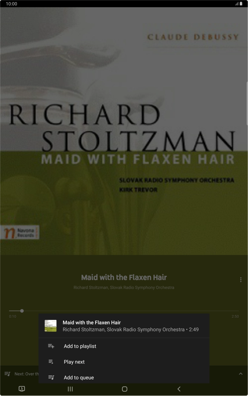 Press Add to playlist.