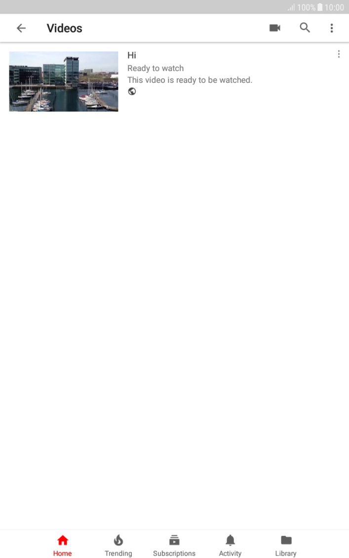 Press the search icon.