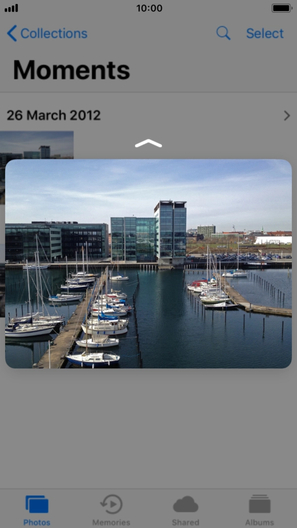 Drag the picture upwards..