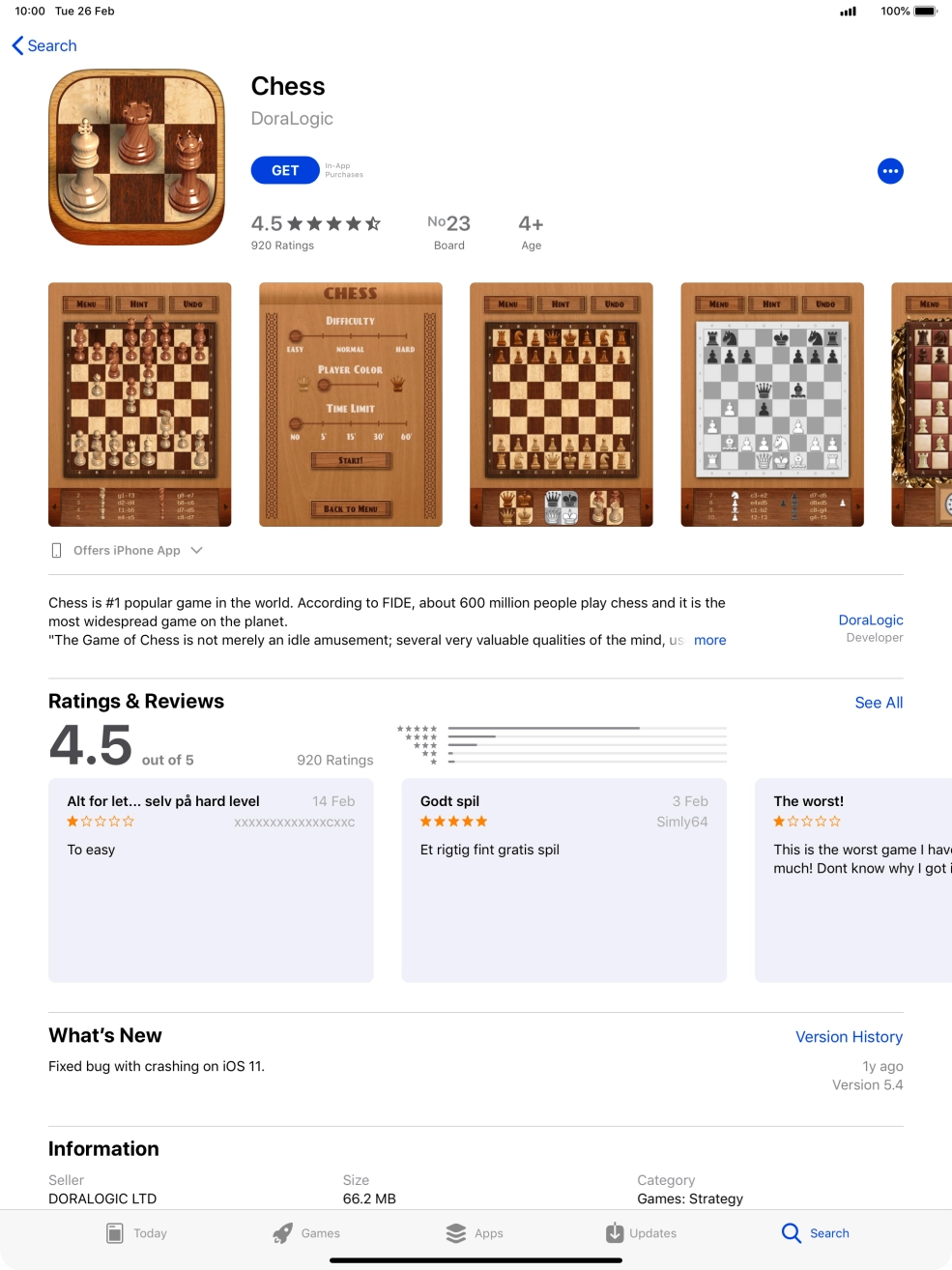 Press GET and follow the instructions on the screen to install the app.