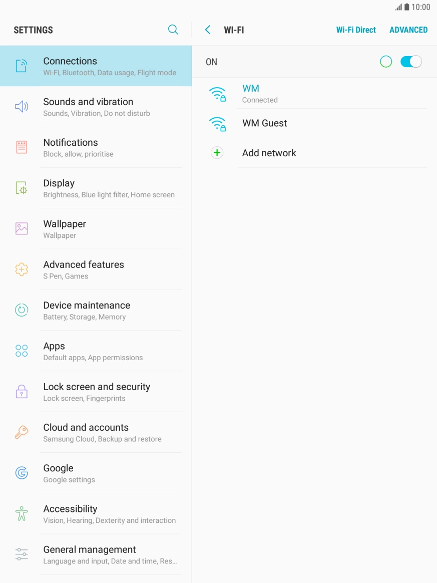 Press the Home key to return to the home screen.
