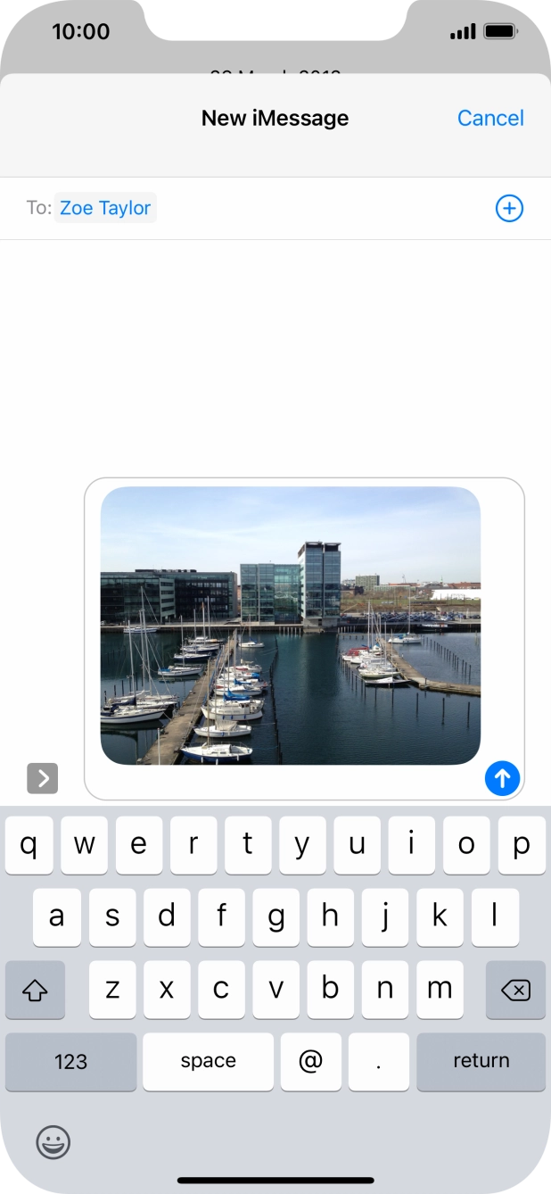 Press the text input field.