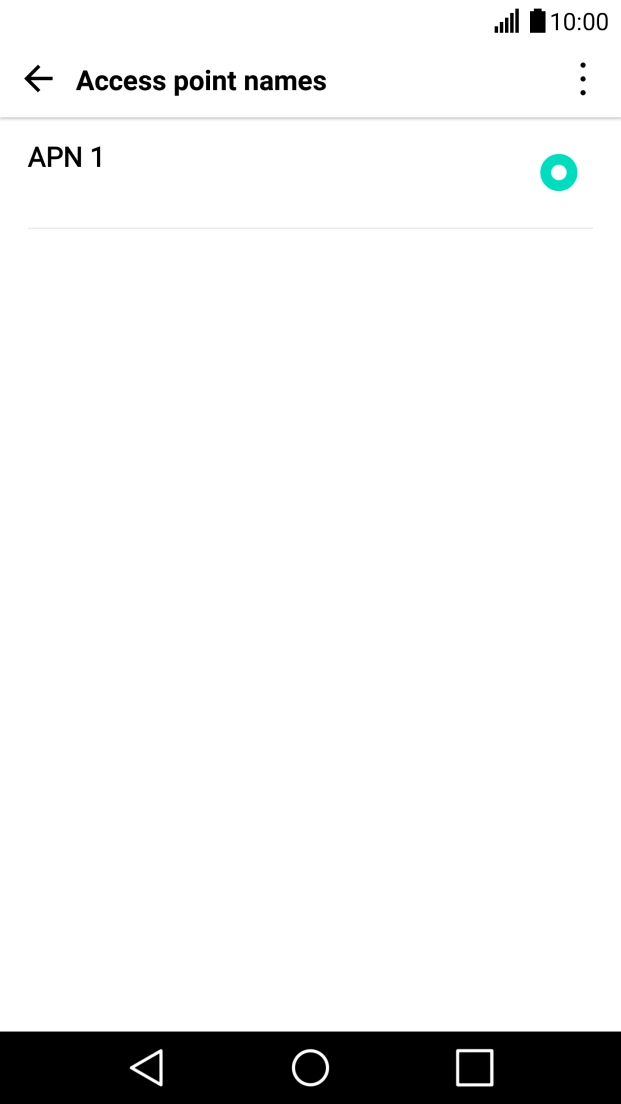 Press the menu icon. Press the menu icon.