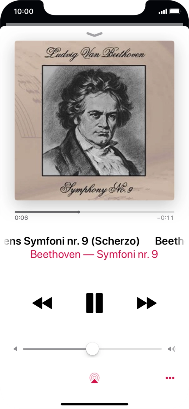 Press arrow right to go to the next audio file.