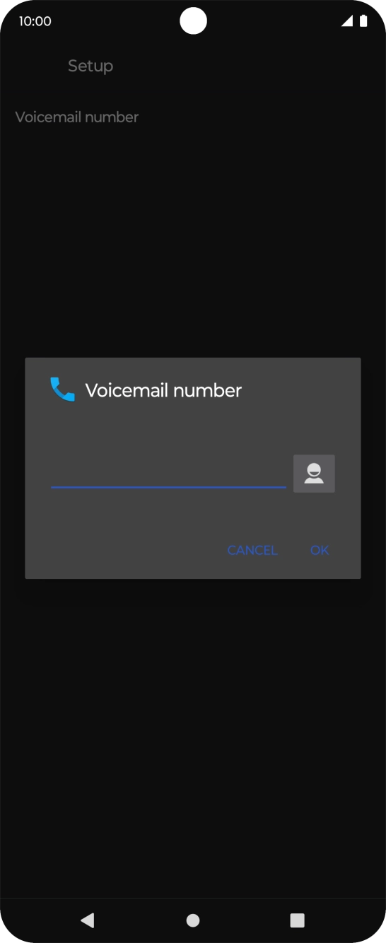 Key in +61101 and press OK.