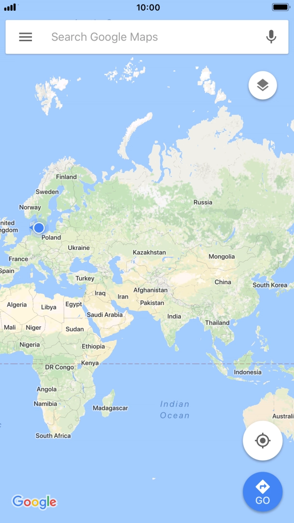 Press the search field and key in the required search word.