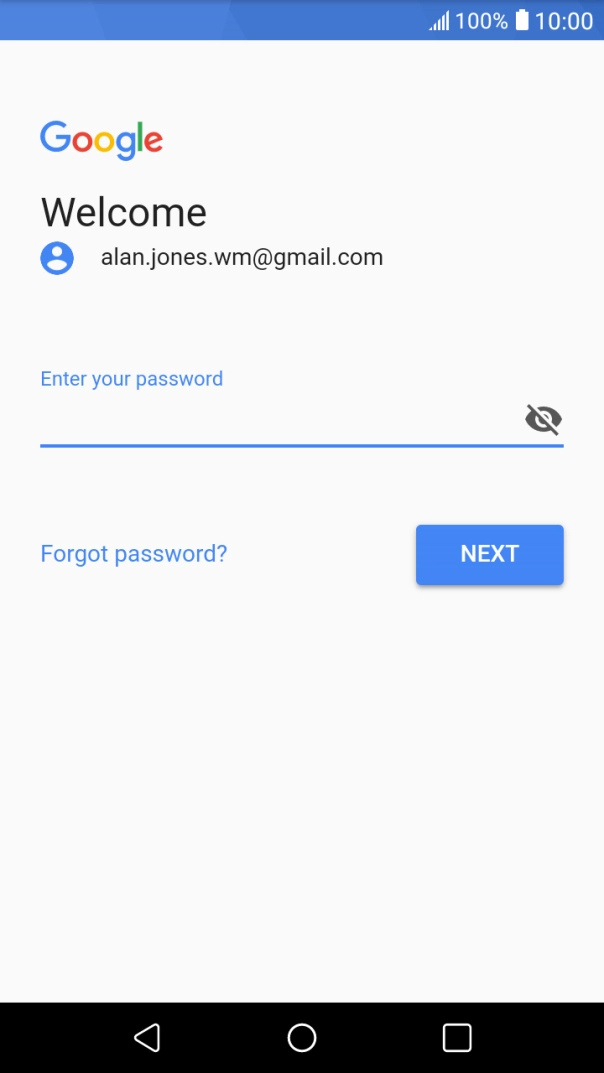 Press the field below 