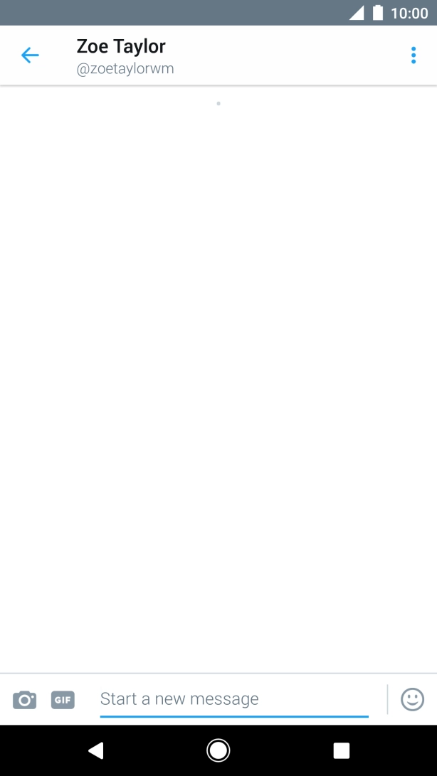 Press the text input field.