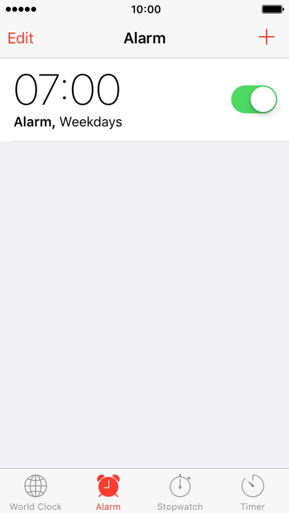 Press the Home key to return to the home screen.