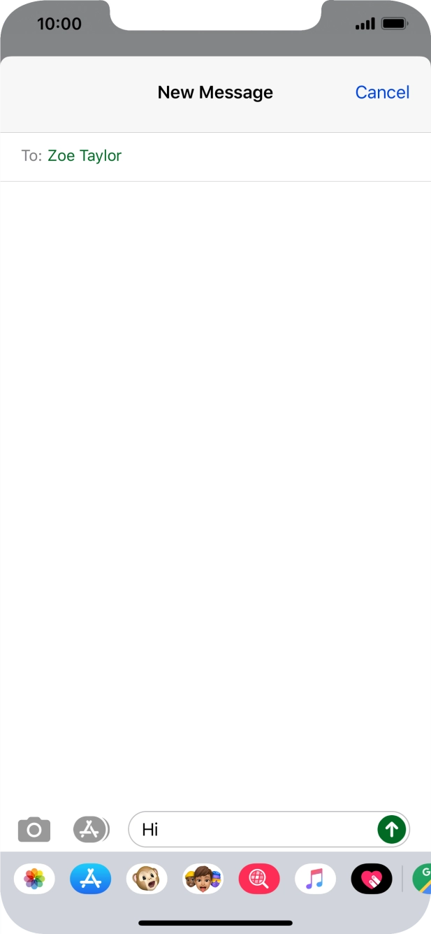 Press the picture icon.