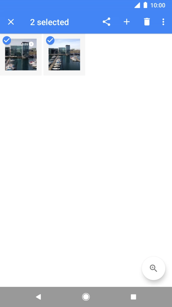 Press the share icon.