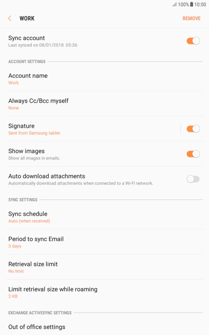 Press Sync schedule. Press Sync schedule.