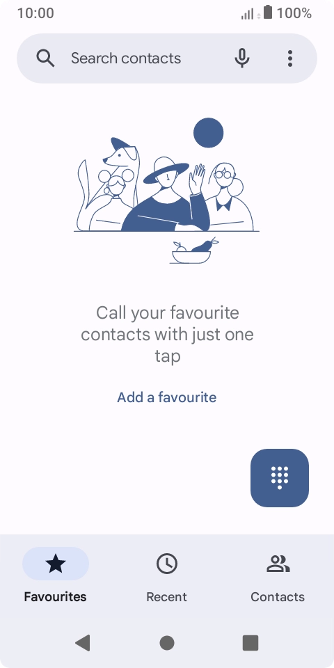 Press the menu icon.