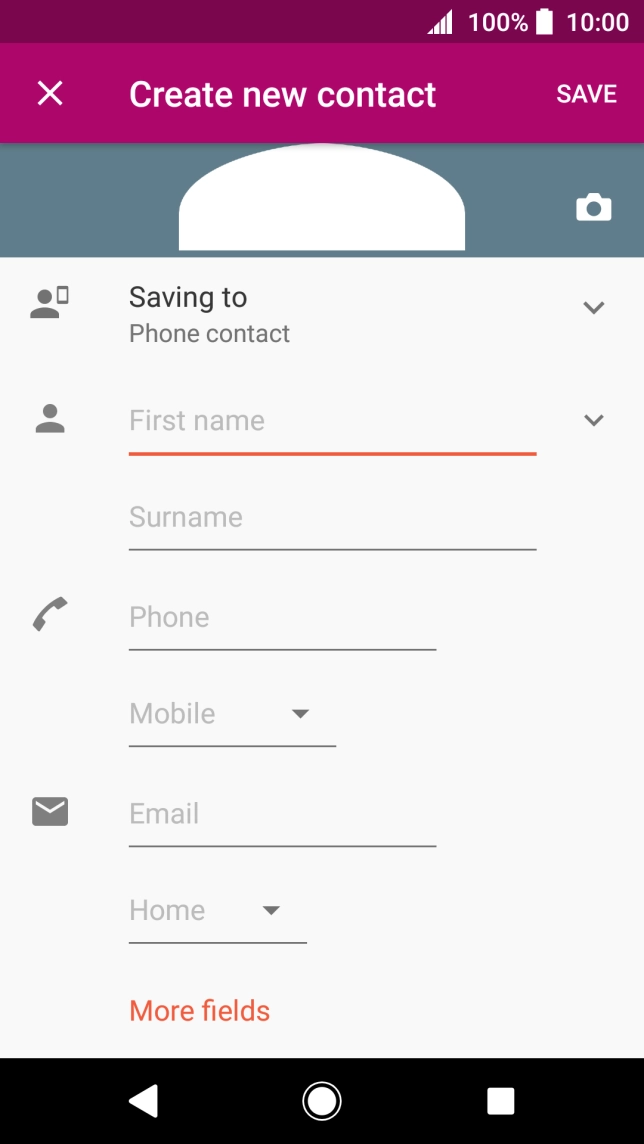 Press the address book drop down list.