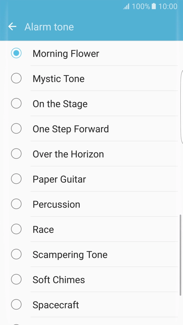Press the required tone.