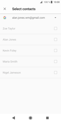 Press the drop down list.
