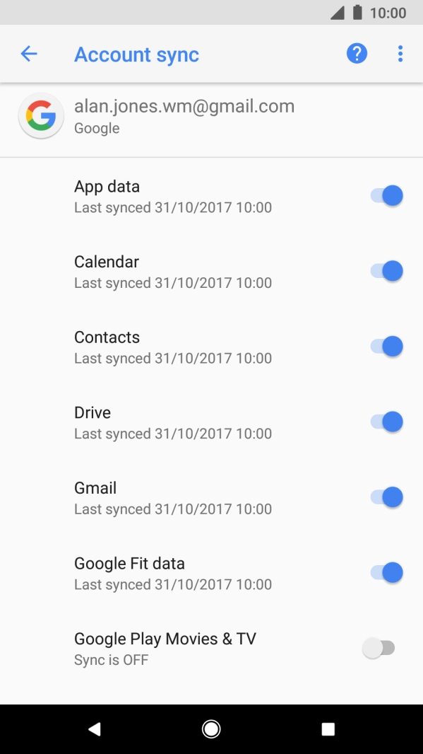 Press the Home key to return to the home screen.
