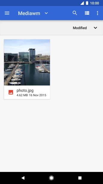 Press the required file. Press the required file.