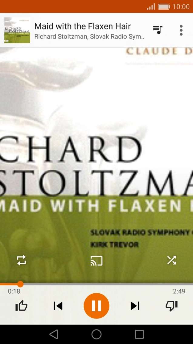 Press arrow right to go to the next audio file.