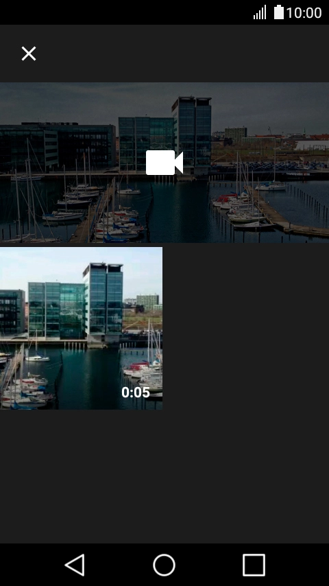 Press the required video clip.