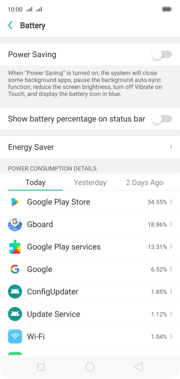 Press the indicator next to Press the indicator next to