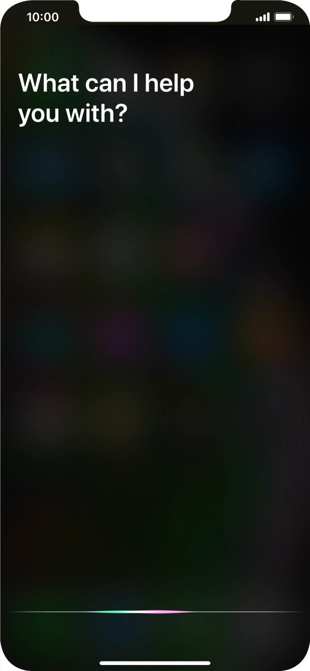 Say, in your own words, what you would like your phone to do, e.g.: CAMERA, CALL [contact], SEARCH THE WEB FOR [information].