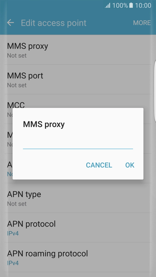 Key in 10.1.1.180 and press OK. Key in 10.1.1.180 and press OK.